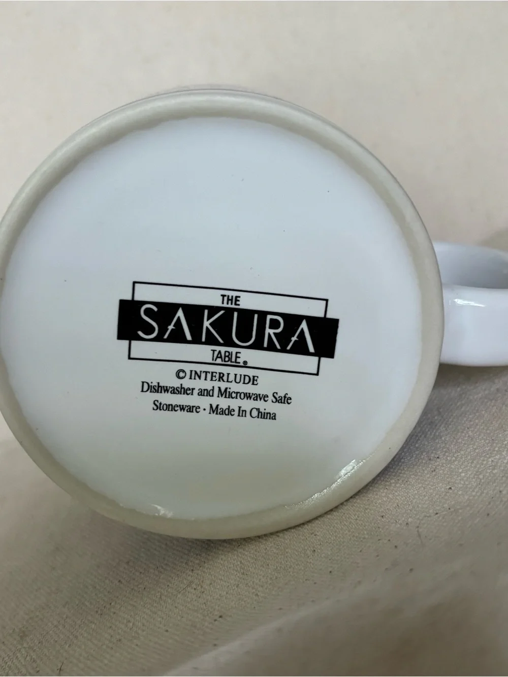 Set of 4 Sakura Interlude Twilight Stoneware Coffee Mugs with Original Box